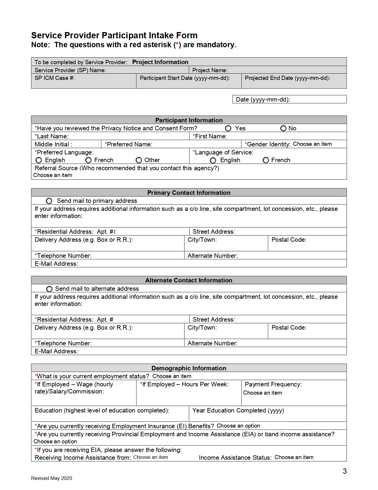 Intake Form - CERC